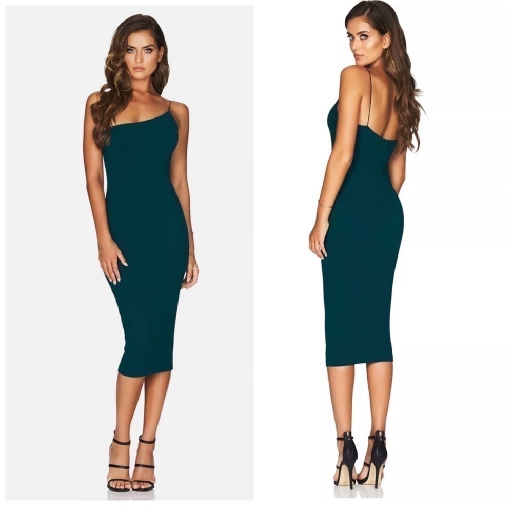 Nookie Penelope Midi Dress in Teal